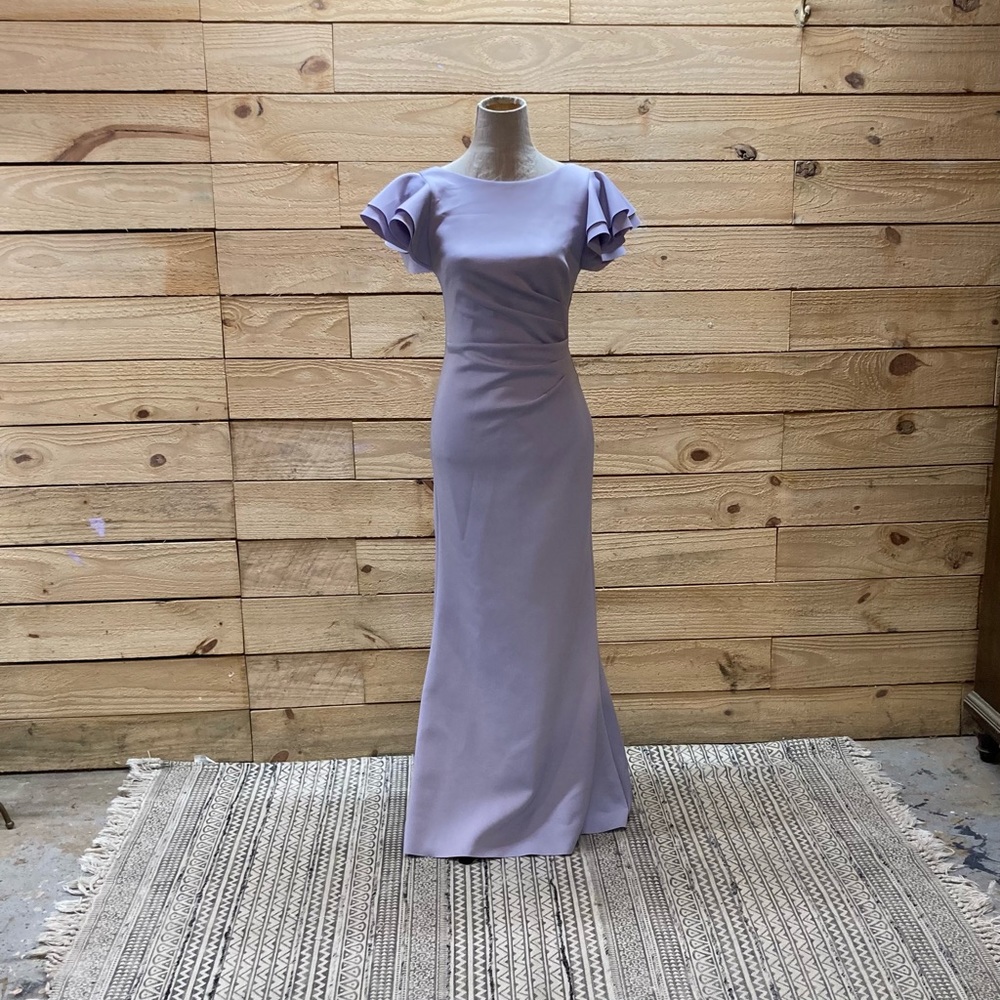Formal lilac gown prom bridesmaid dress